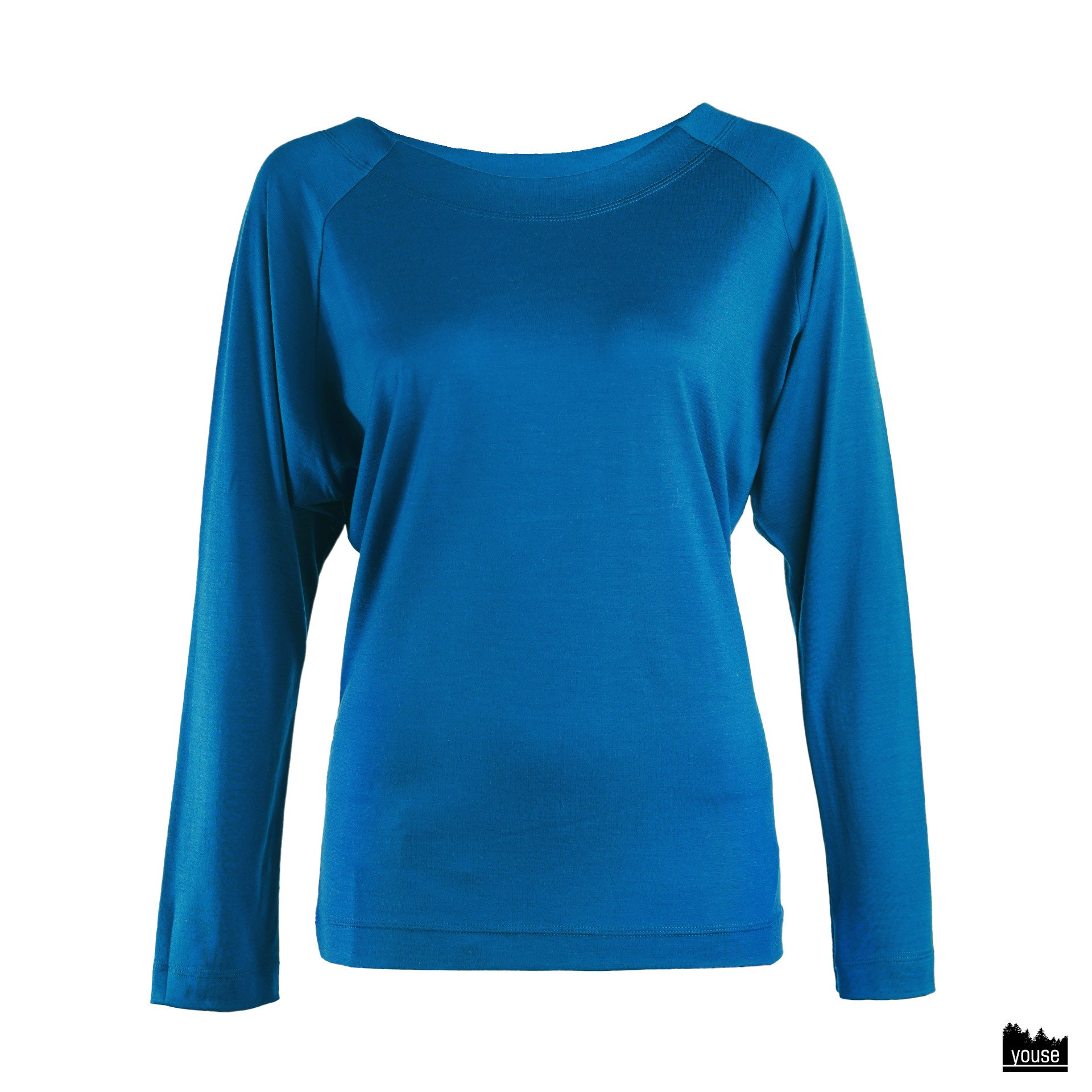 Shirt Kaja aus Bio Merinowolle azur